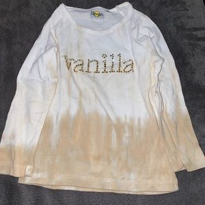 Lemon vanilla studded tee